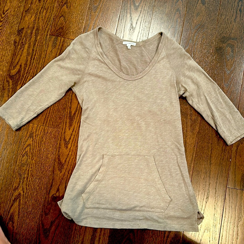 James Perse quarter sleeve soft tunic, size 2